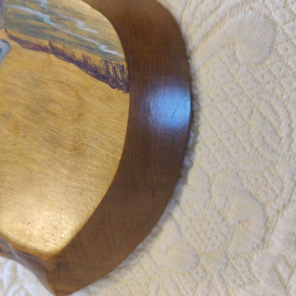 Artist F. Hammock 1985 Painting of Pelican on Pier Piling & Seagulls Flying - Picture 8 of 13